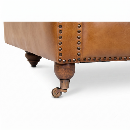 Canapé Chesterfield Cuir 2 Places HARRY
