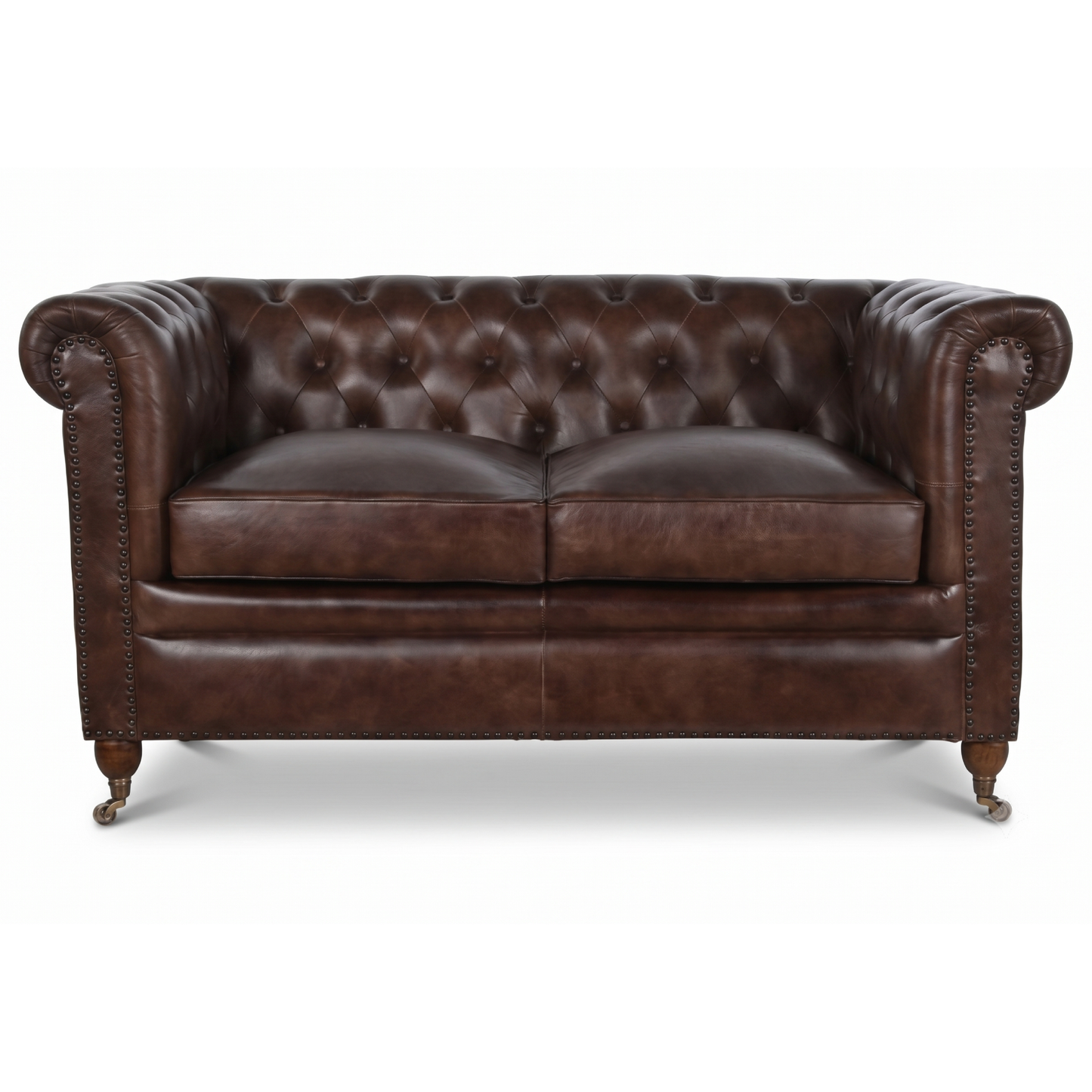 Canapé Chesterfield Cuir 2 Places JAMES