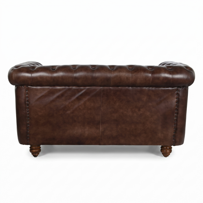 Canapé Chesterfield Cuir 2 Places JAMES