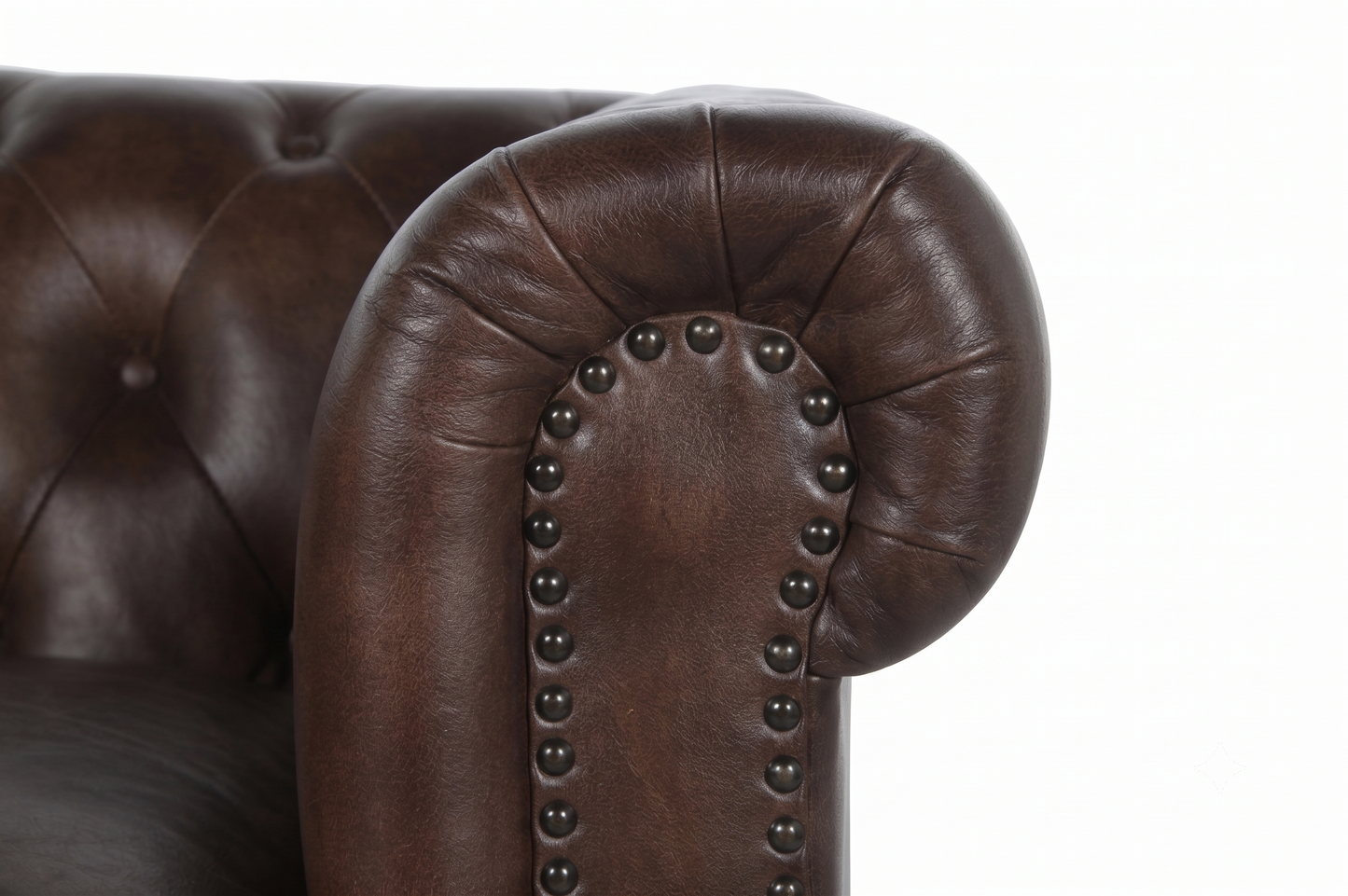 Canapé Chesterfield Cuir 2 Places JAMES